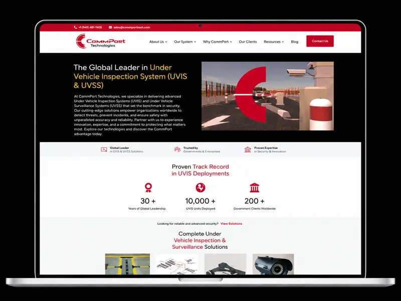 CommPort Technologies website built by The Tech Tales